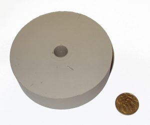 шлифовальный эластичный диск белый 75х20