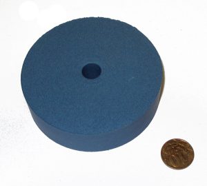 шлифовальный эластичный диск синий 75х20 мм